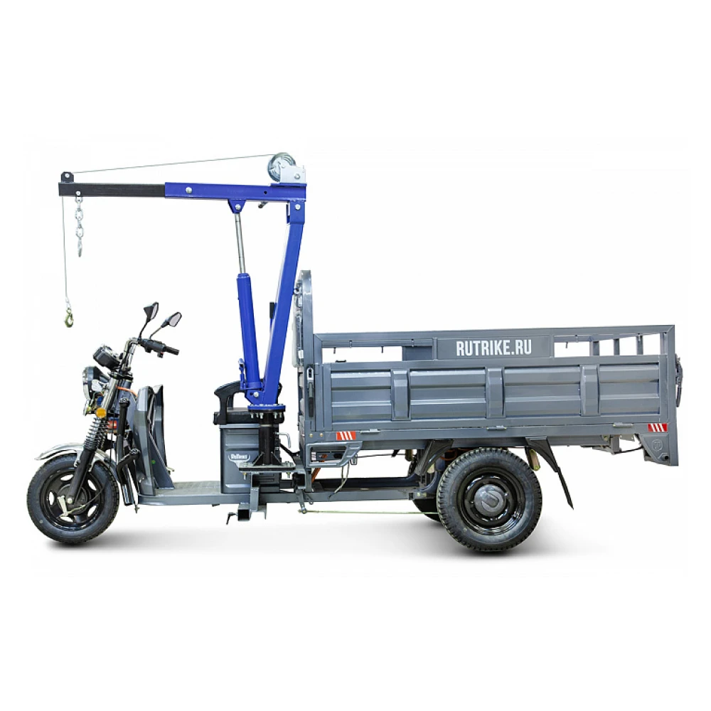 Грузовой электротрицикл Rutrike D4 NEXT 1800 60V1200W с краном для поднятия грузов 2